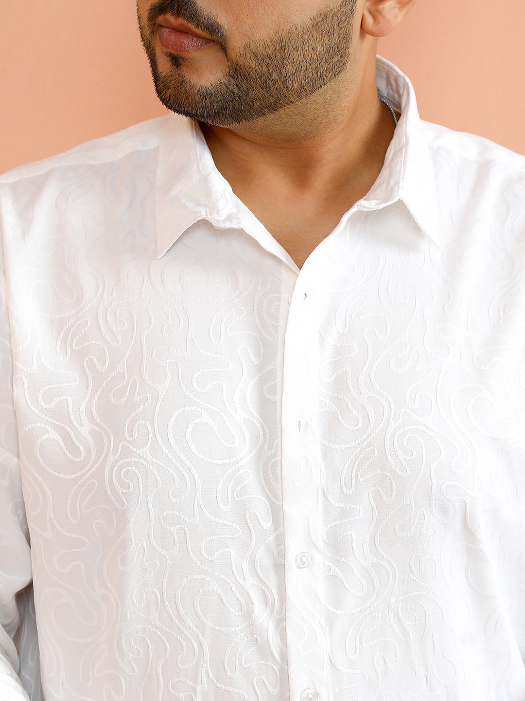 Solid Abstract-Tactile Shirt