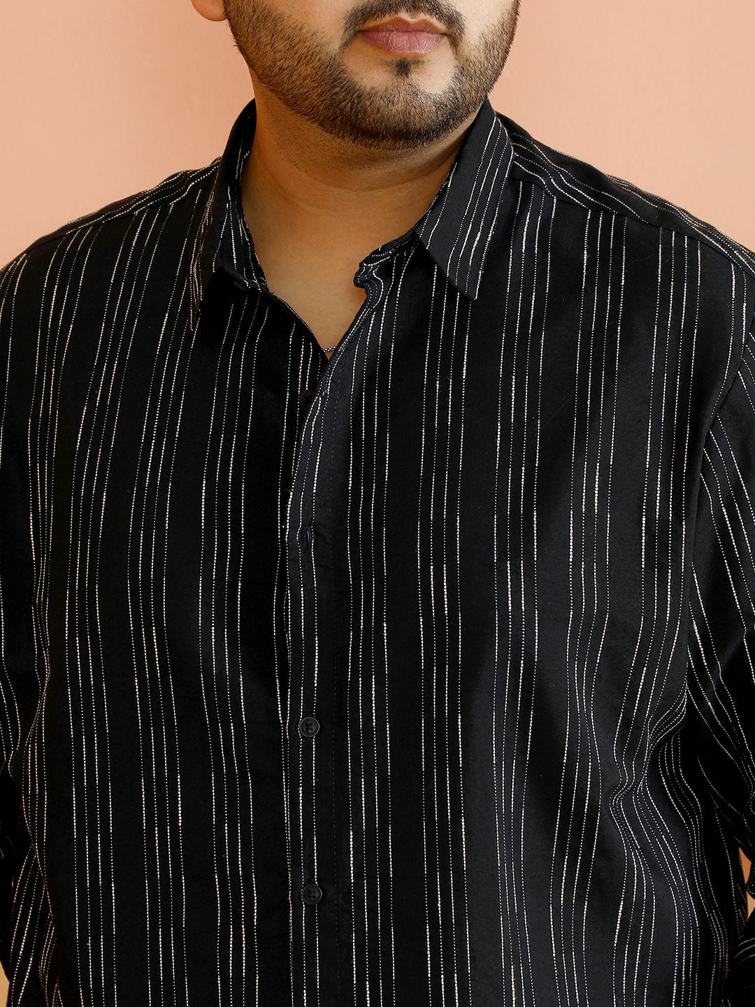 Gradient-Pinstriped Shirt