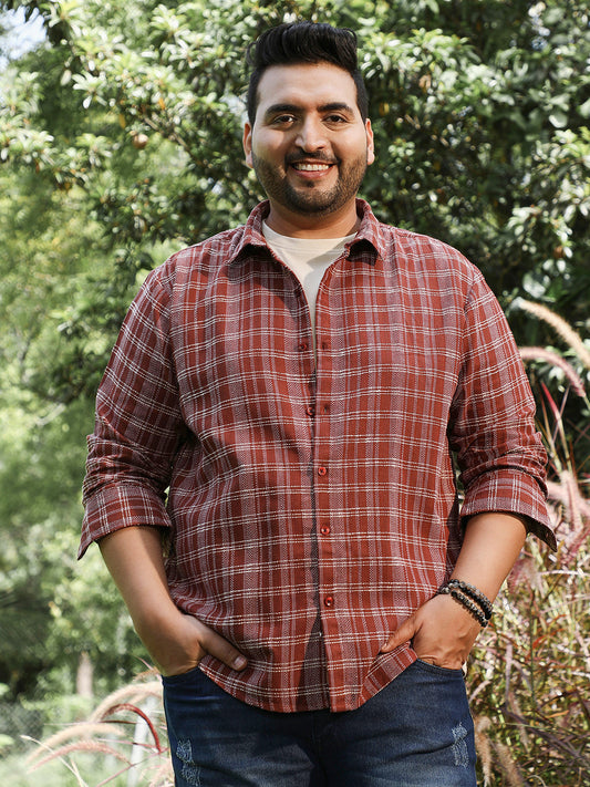 Woven Static-Plaid Shirt