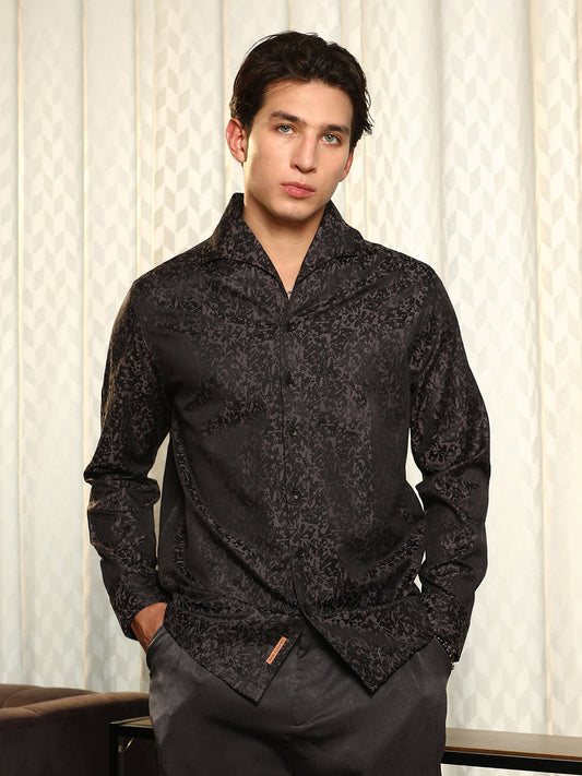 Splatter-Jacquard Shirt