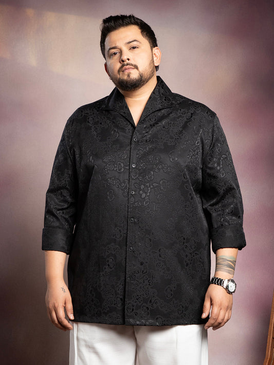 Floral Self-Woven Shirt