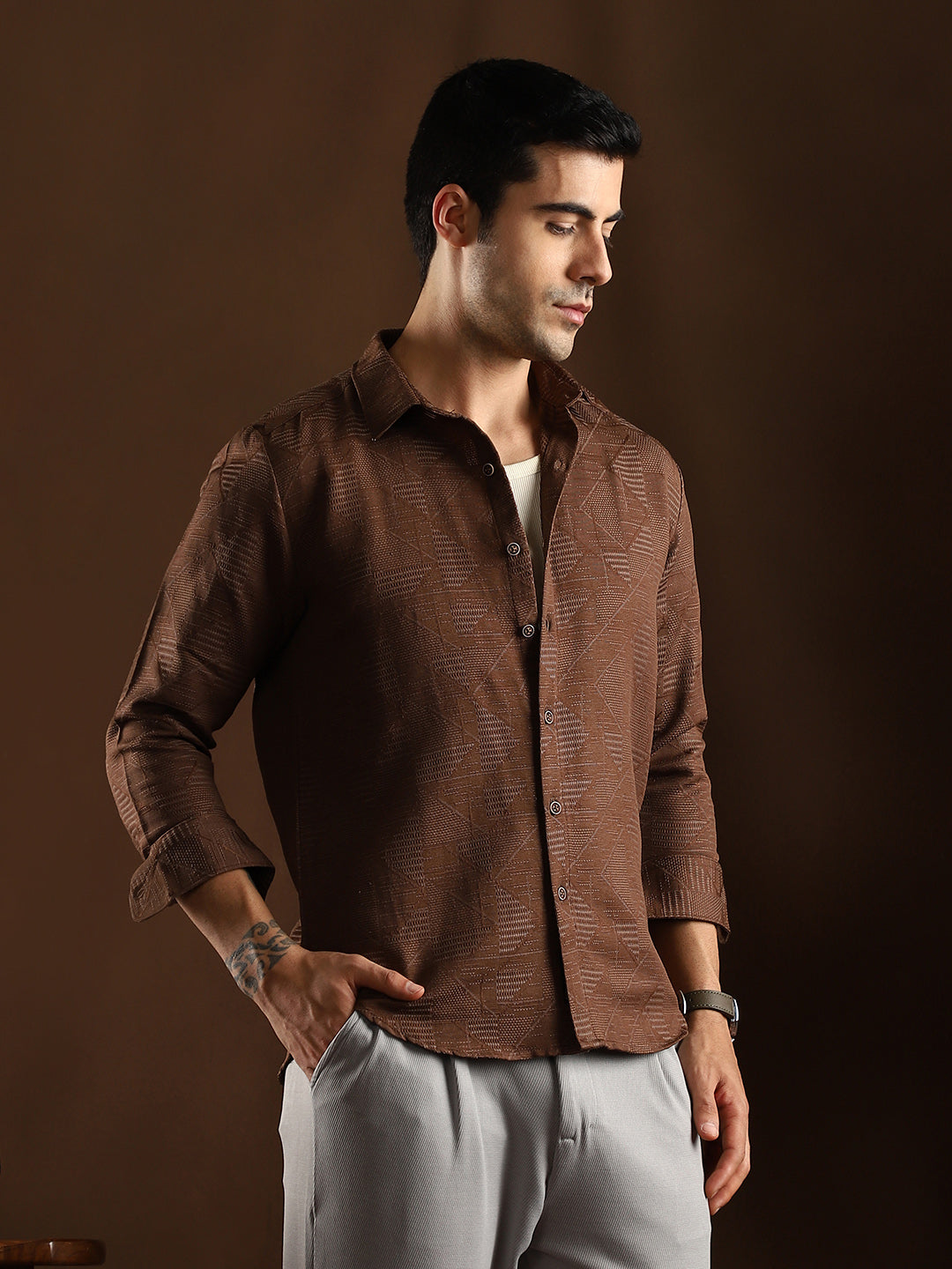 Overlap-Weave Shirt