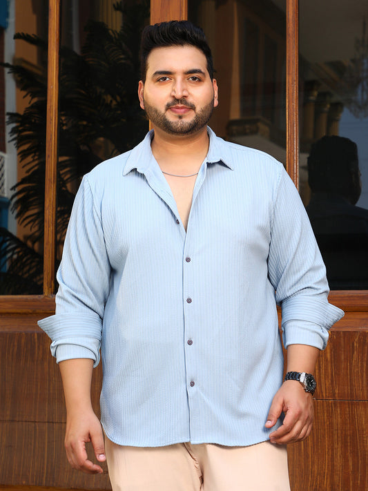 Rope-Striped Tactile Shirt