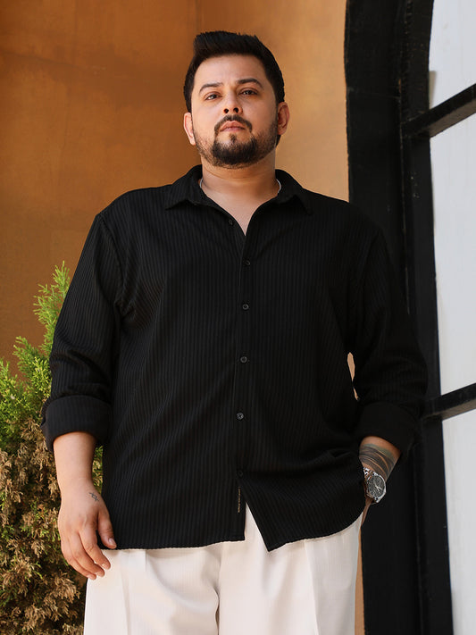 Rope-Striped Tactile Shirt