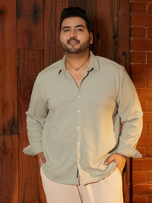 Rope-Striped Tactile Shirt