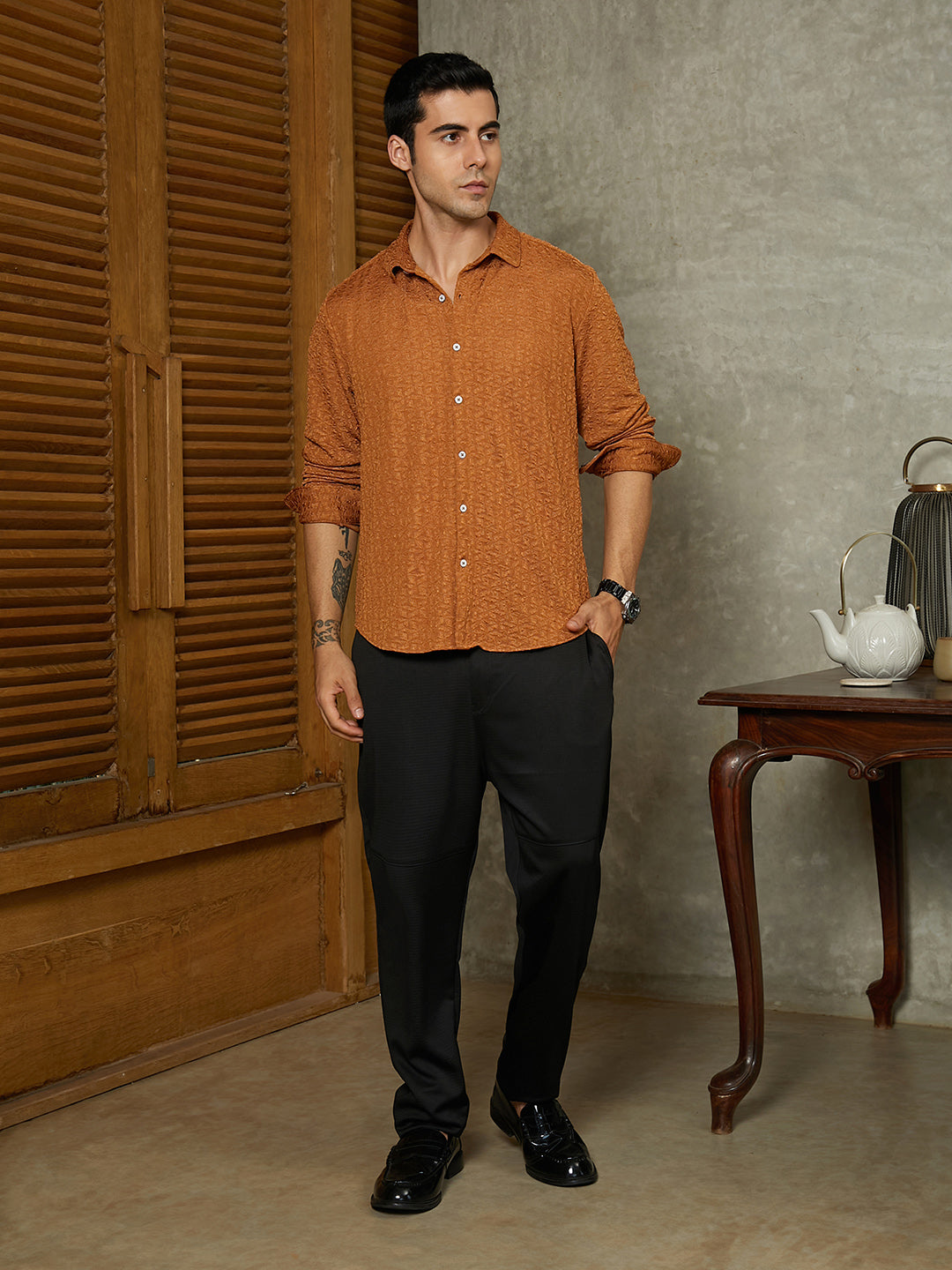 Bloom-Textured Shirt