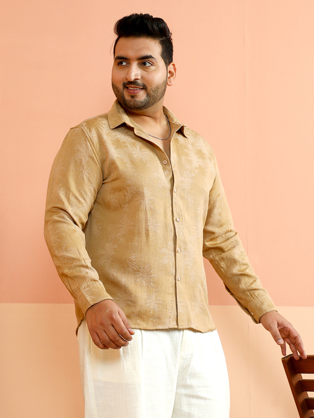 Palm-Jacquard Shirt
