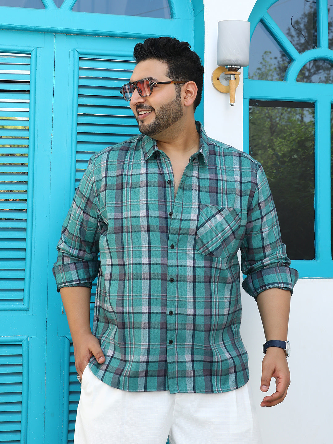 Tartan-Utility Shirt