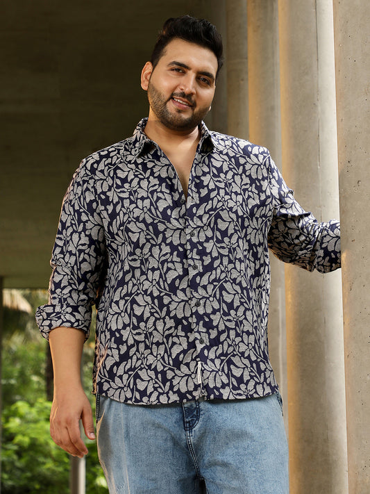 Botanic-Cluster Jacquard Shirt