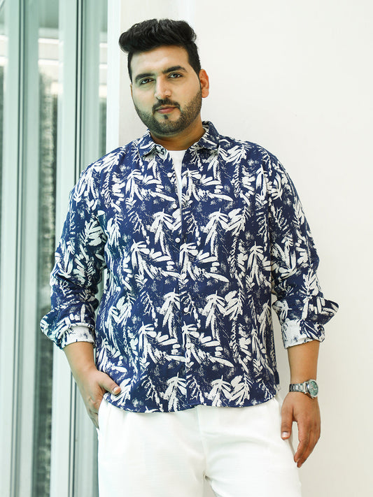 Leaflet Brushed-Imprint Shirt