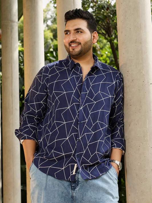 Mosaic-Jacquard Shirt