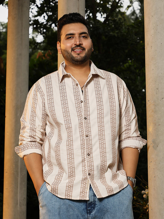 Indie-Stripe Jacquard Shirt