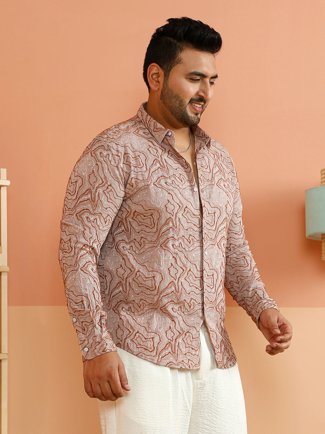 Fluid-Jacquard Shirt