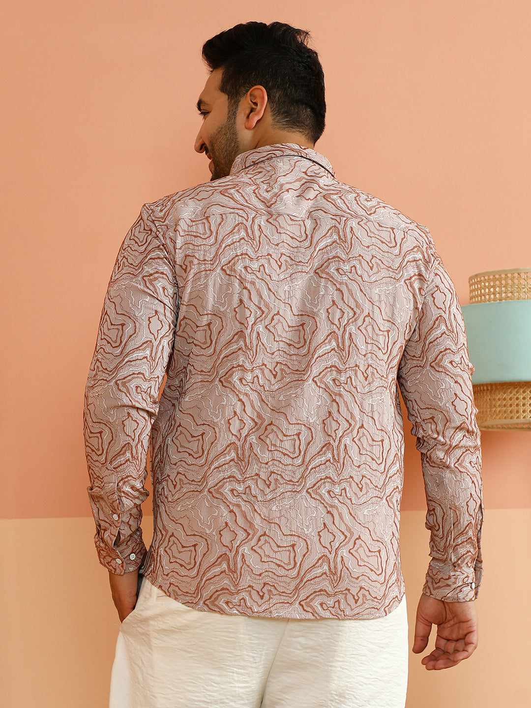 Fluid-Jacquard Shirt