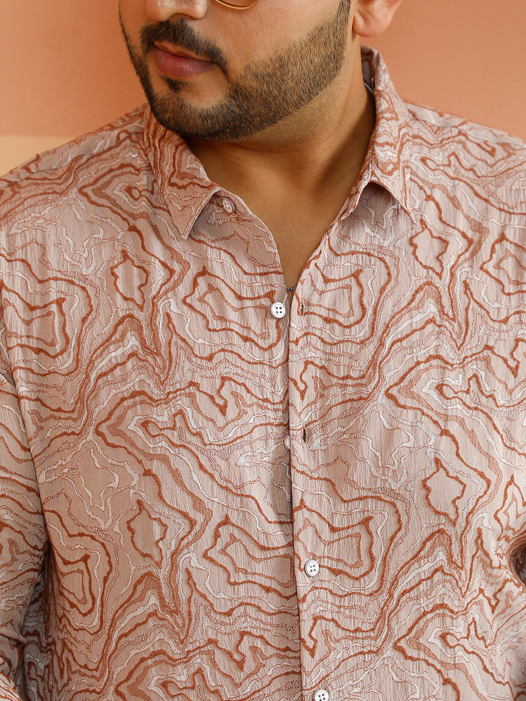 Fluid-Jacquard Shirt