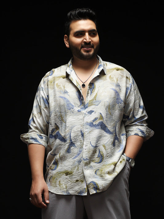 Waterbrush-Imprint Dobby Shirt