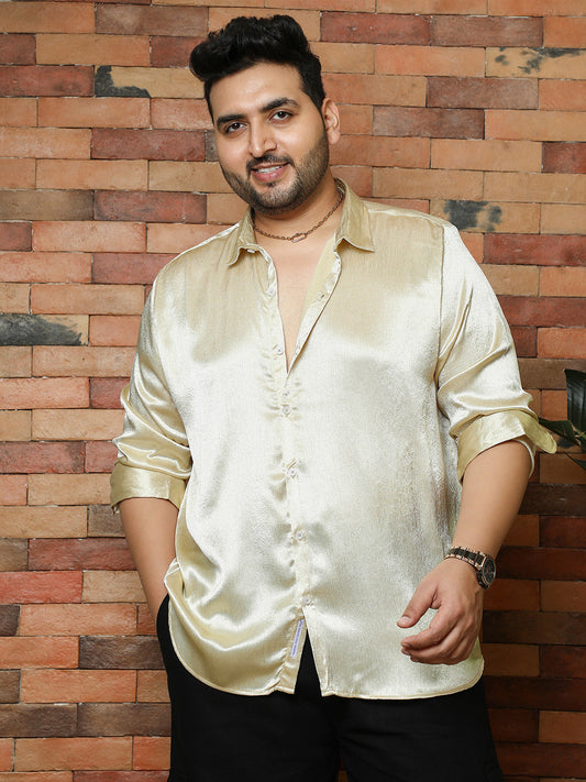 Solid Satin-Weave Shirt