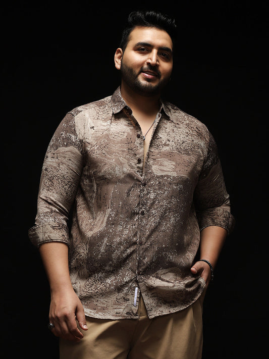 Marble-Specks Imprint Shirt