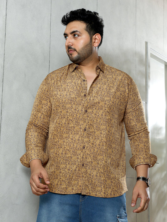 Indie Floral-Motif Imprint Shirt