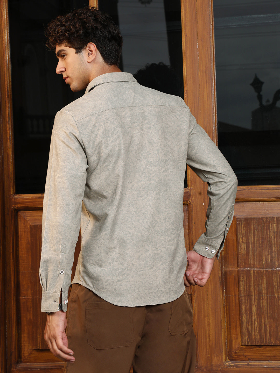 Grazed-Fade Imprint Shirt