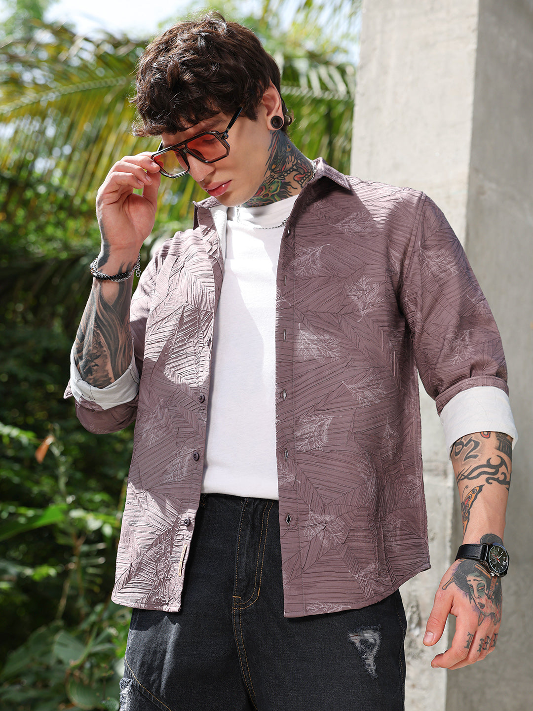 Foliage-Imprinted Tactile Shirt