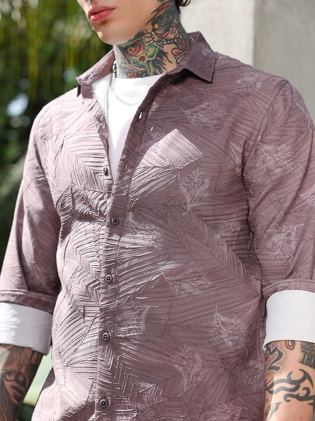 Foliage-Imprinted Tactile Shirt