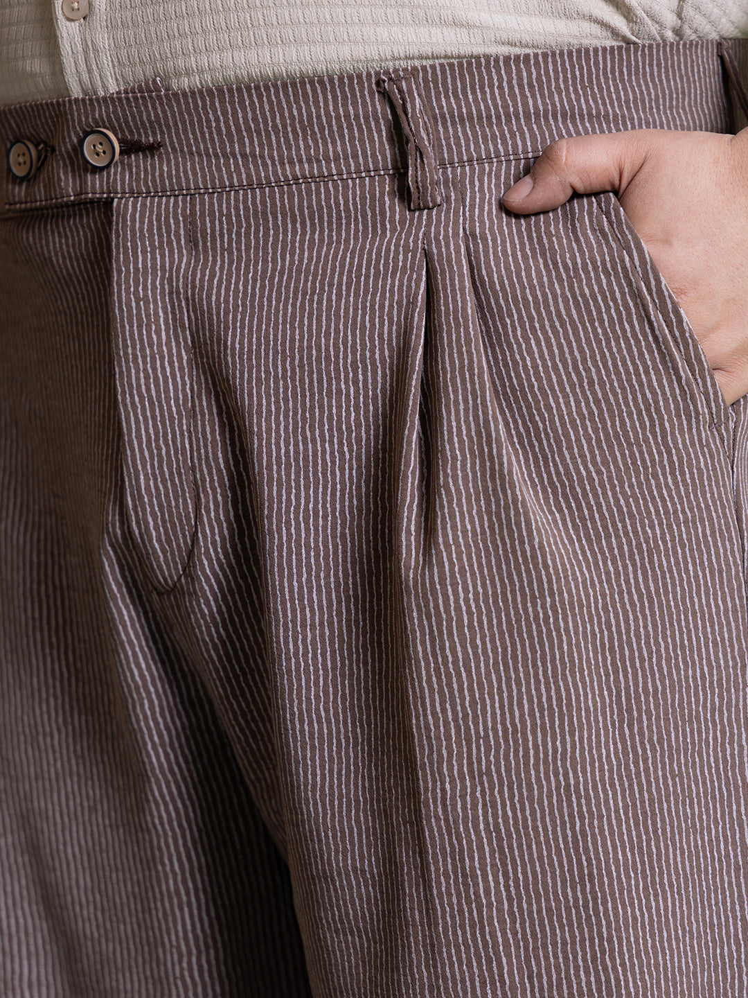 Striped Tailored Trousers
