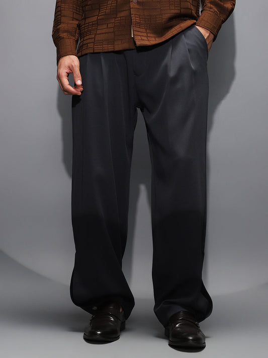 Pleated Cuffed Trousers