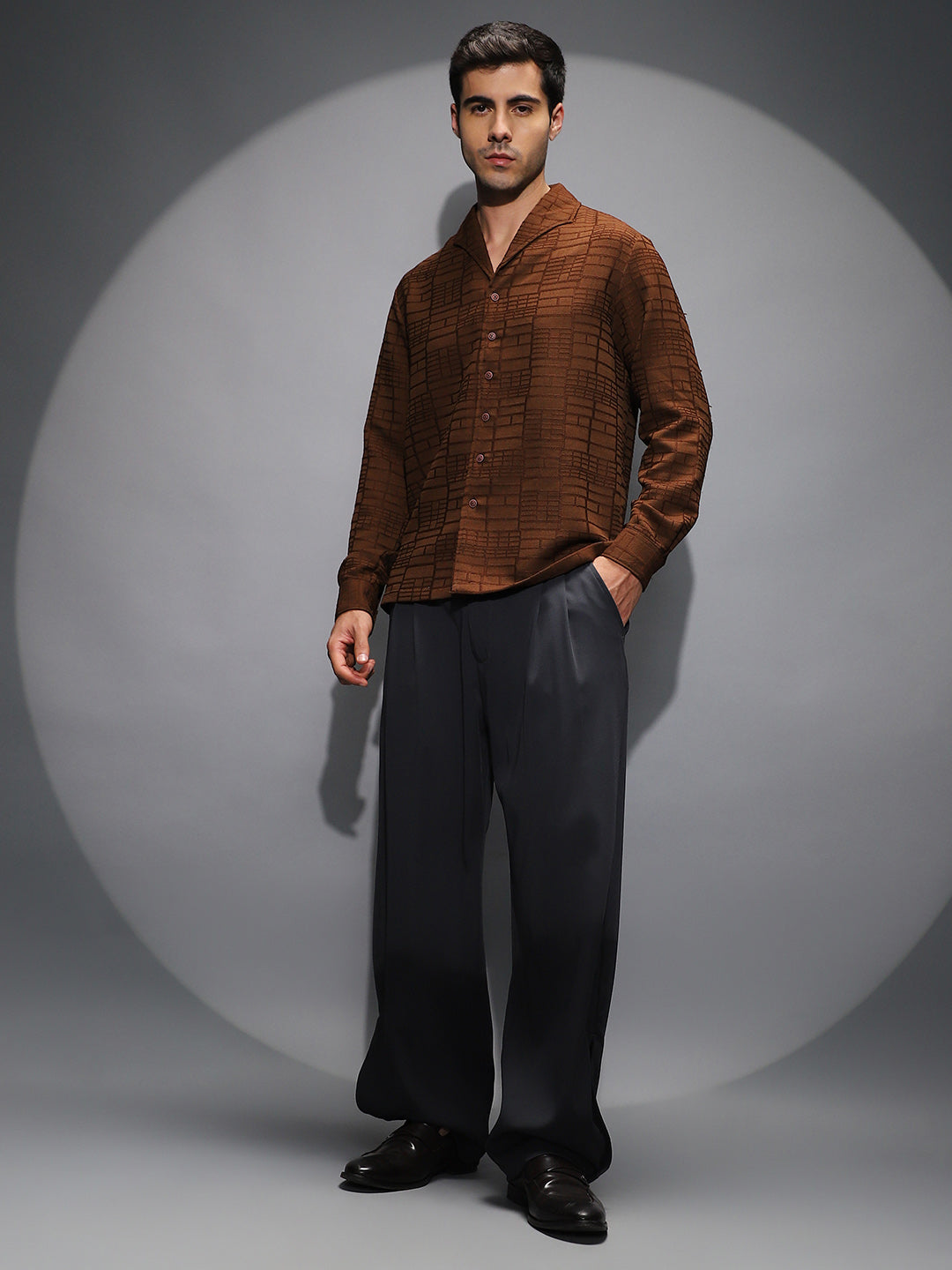 Pleated Cuffed Trousers