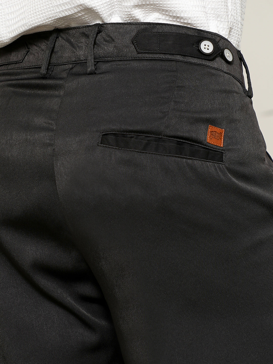 Black Pleated Trousers