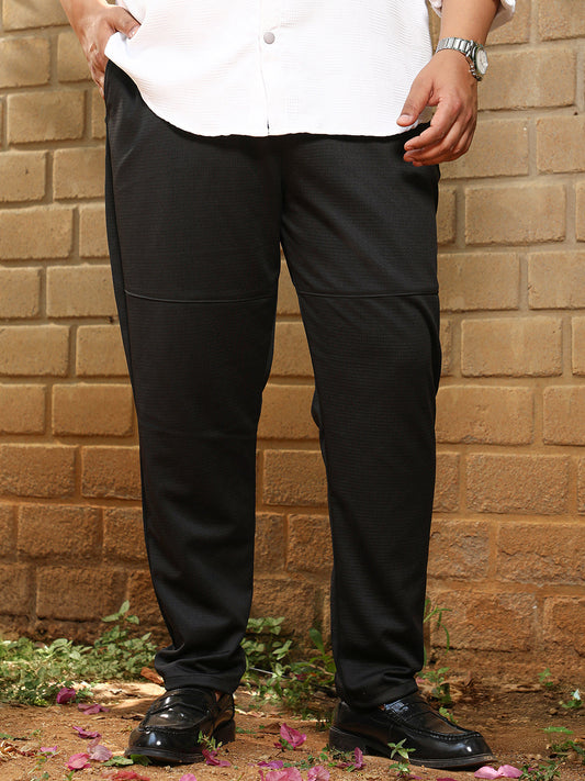 Panel-Waffle Chino Trousers