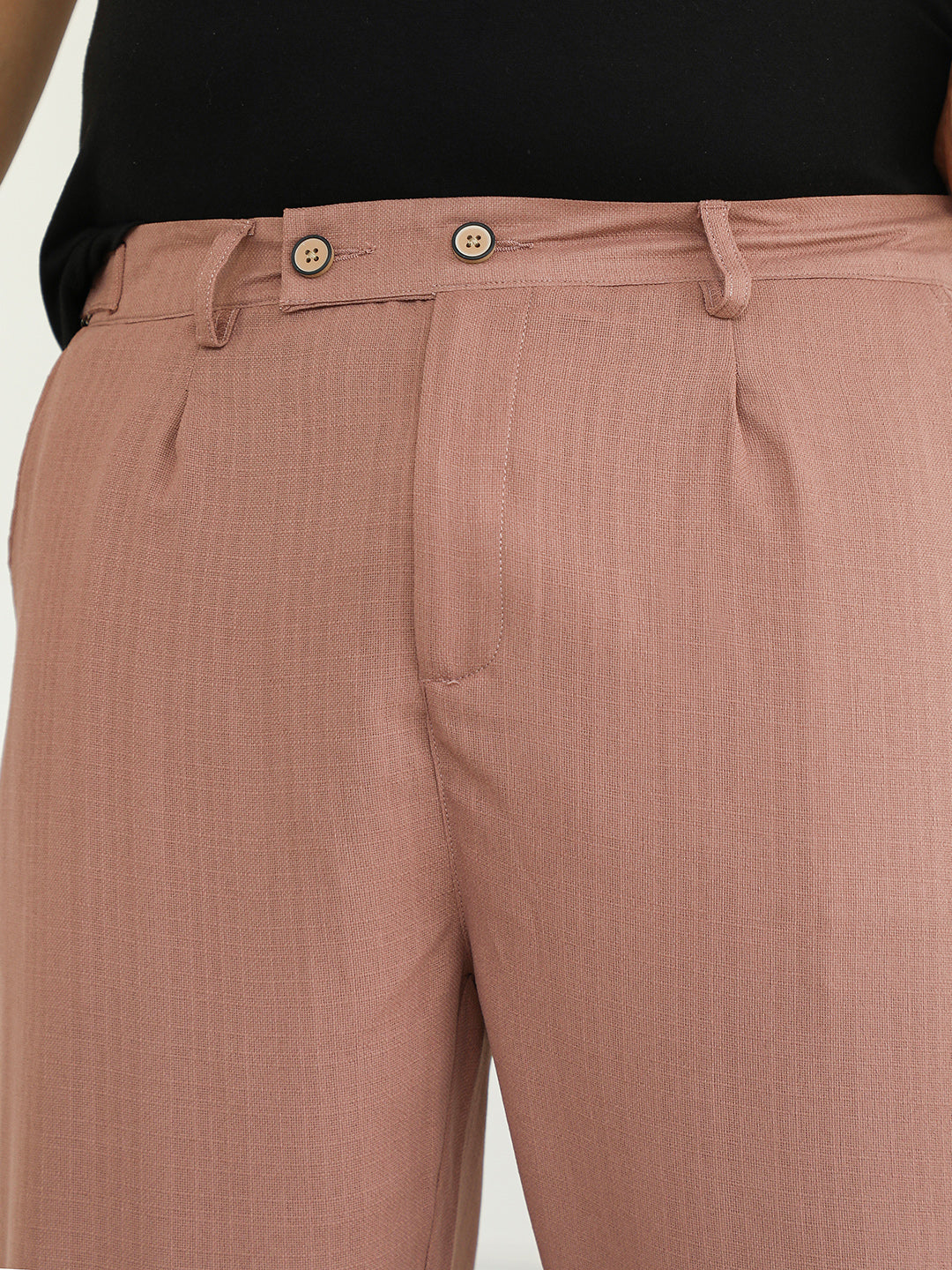 Linen-Blend Cigrette Trousers