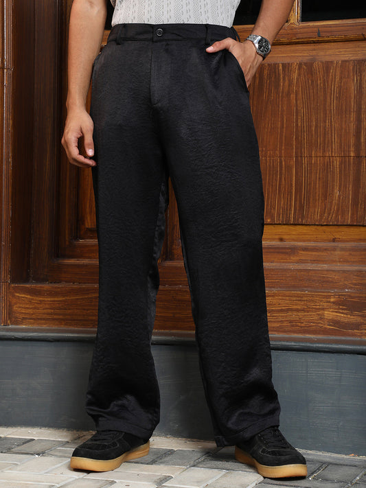 Creased Relaxed-Tailored Trousers