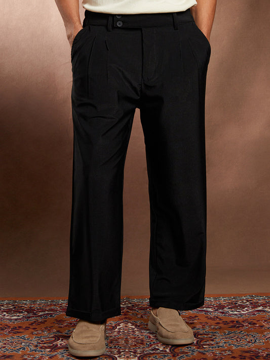 Pleated Cuffed Trousers
