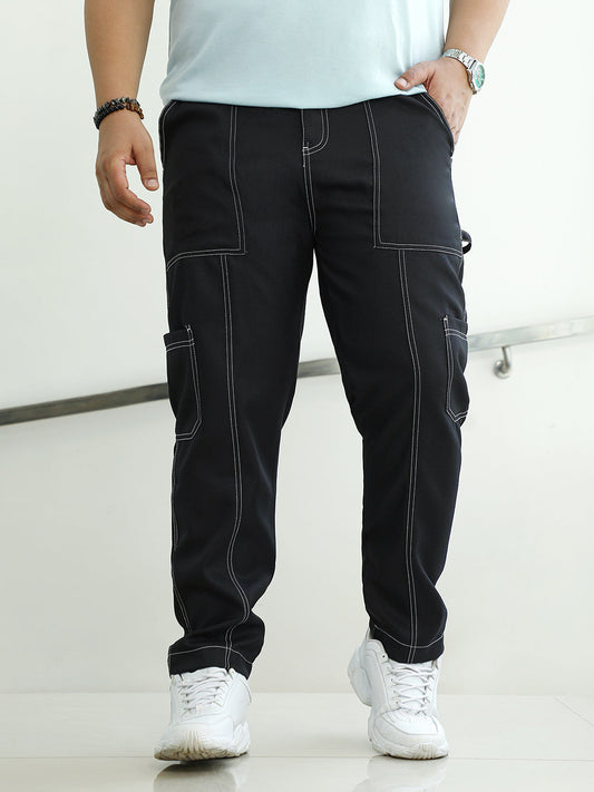 Contrast-Stitch Carpenter Utility Trousers