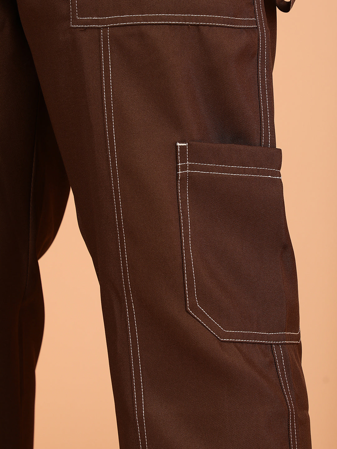 Contrast-Stitch Carpenter Utility Trousers