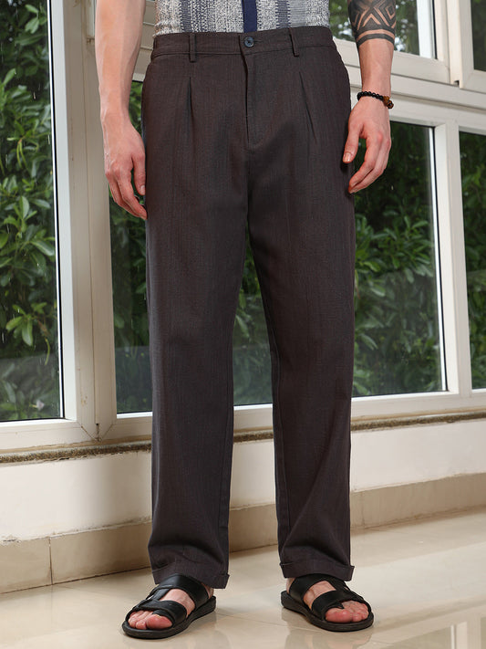 Brown Cotton Trousers