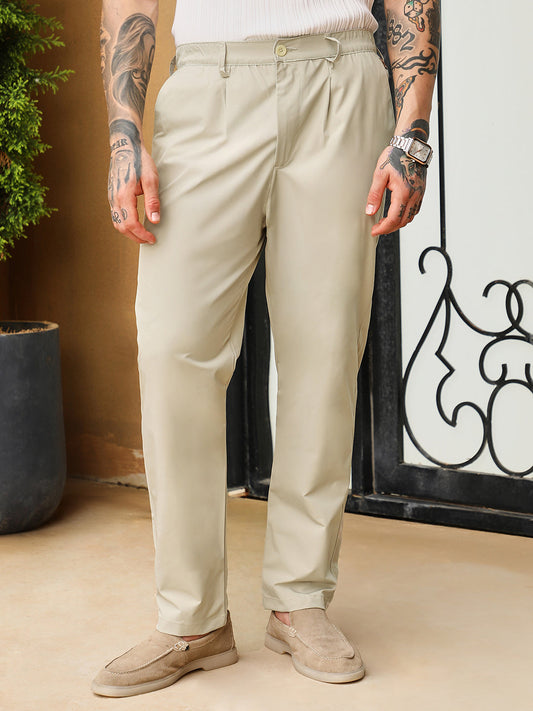 Pleated Parachute Trousers