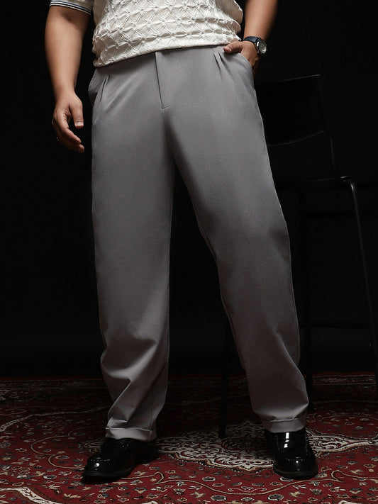 Extended-Waistband Straight Trousers