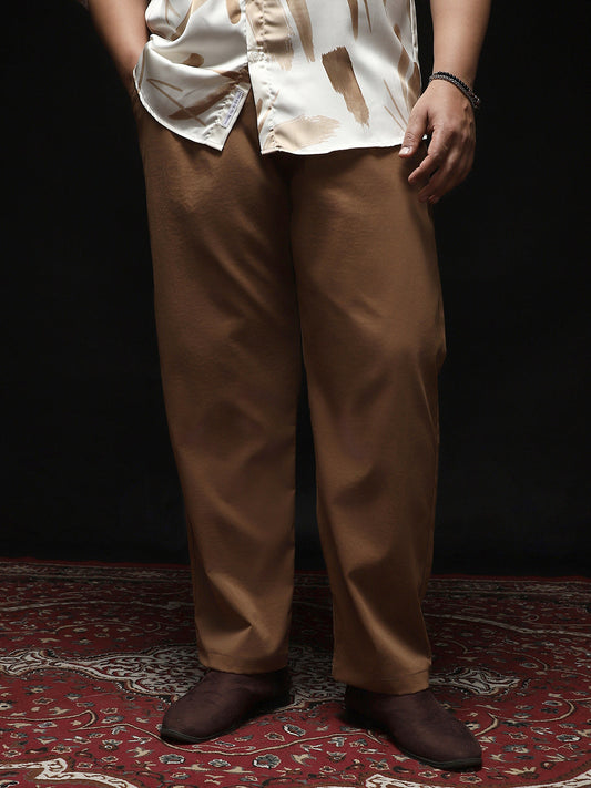 Double-Pleated Tailored Trousers