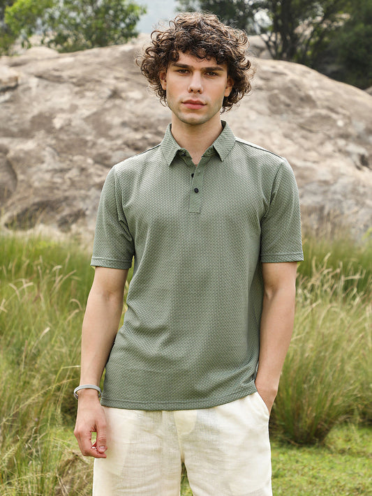 Warp-Tactile Polo T-Shirt