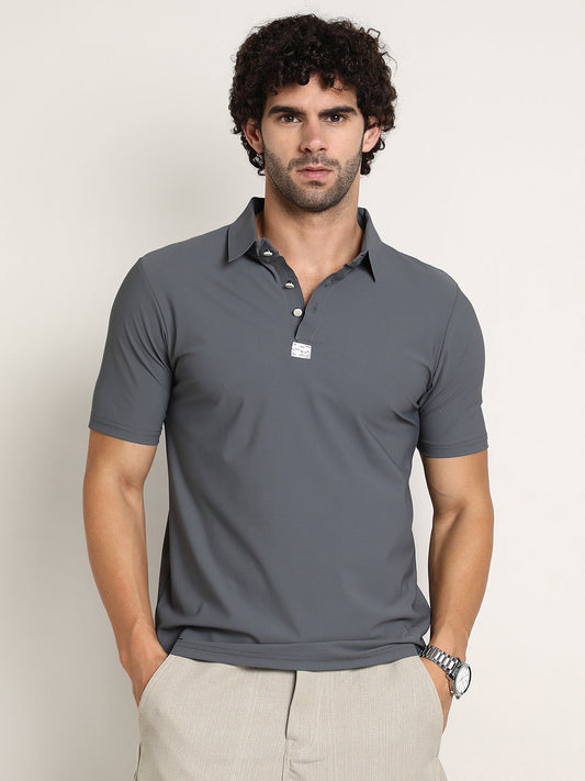Seamless Waffle Polo T-Shirt