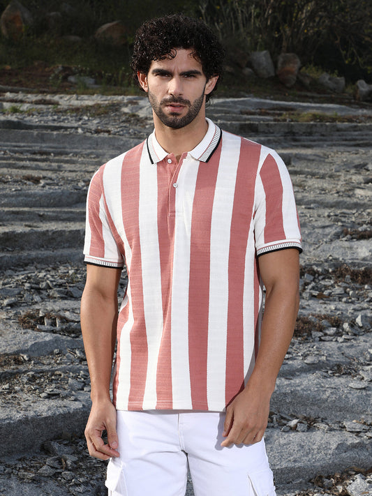 Awning-Striped Polo T-Shirt