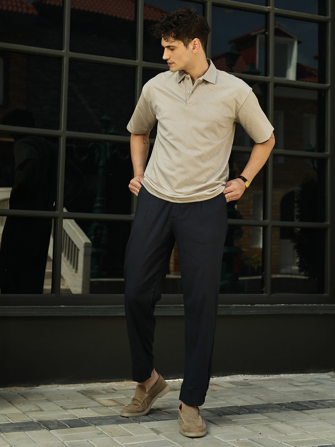 Scratch-Tactile Polo T-Shirt