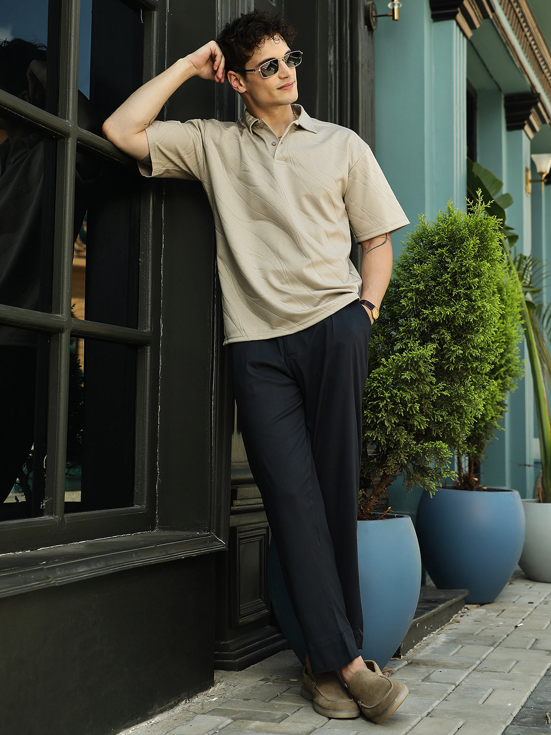Scratch-Tactile Polo T-Shirt