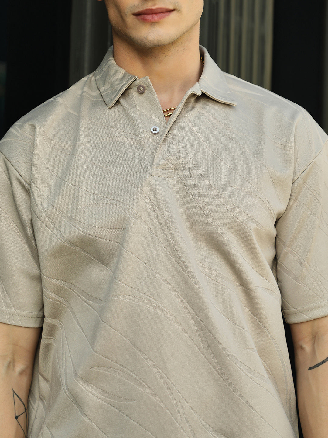 Scratch-Tactile Polo T-Shirt