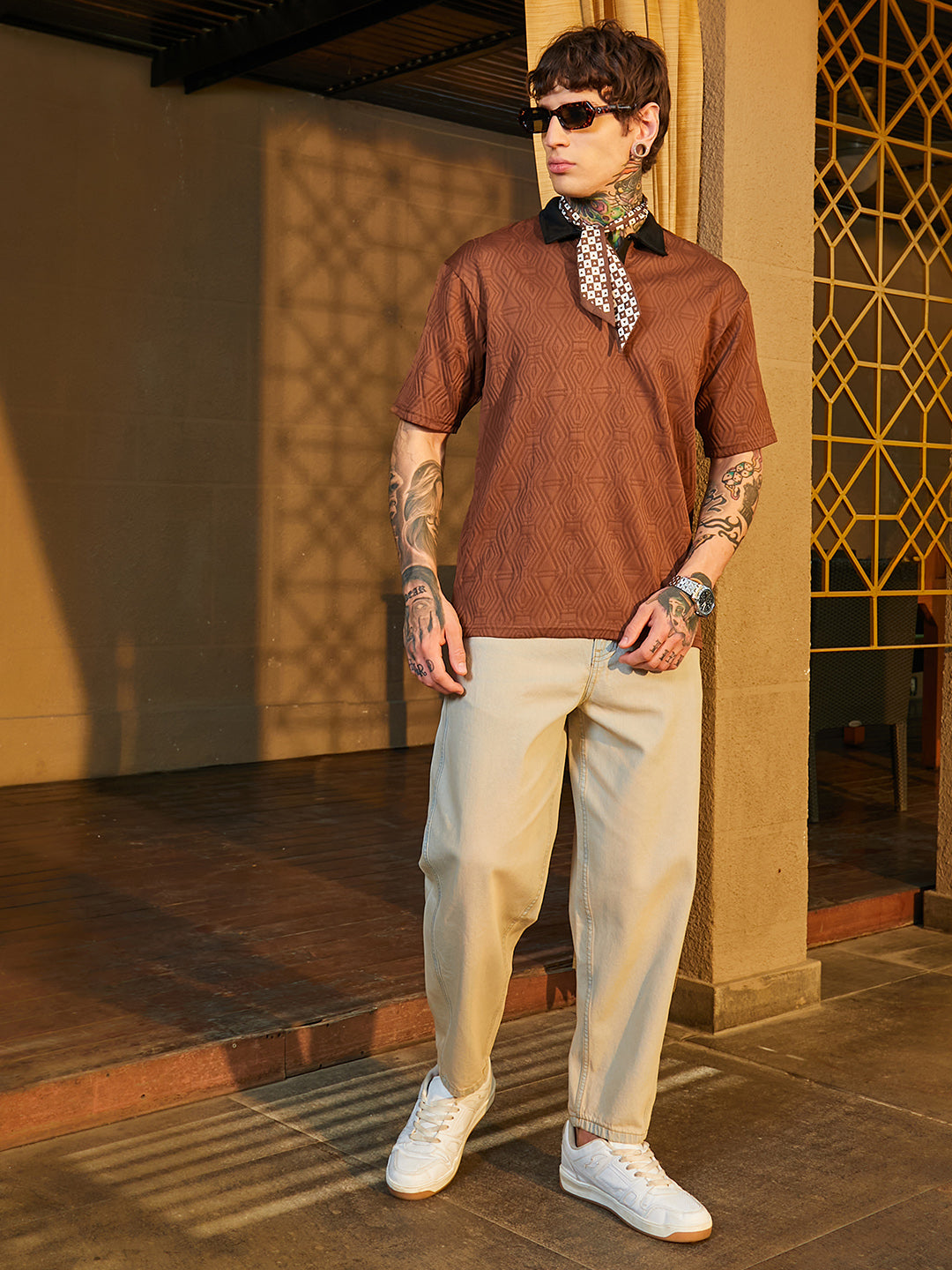 Triad Contrast Polo T-Shirt