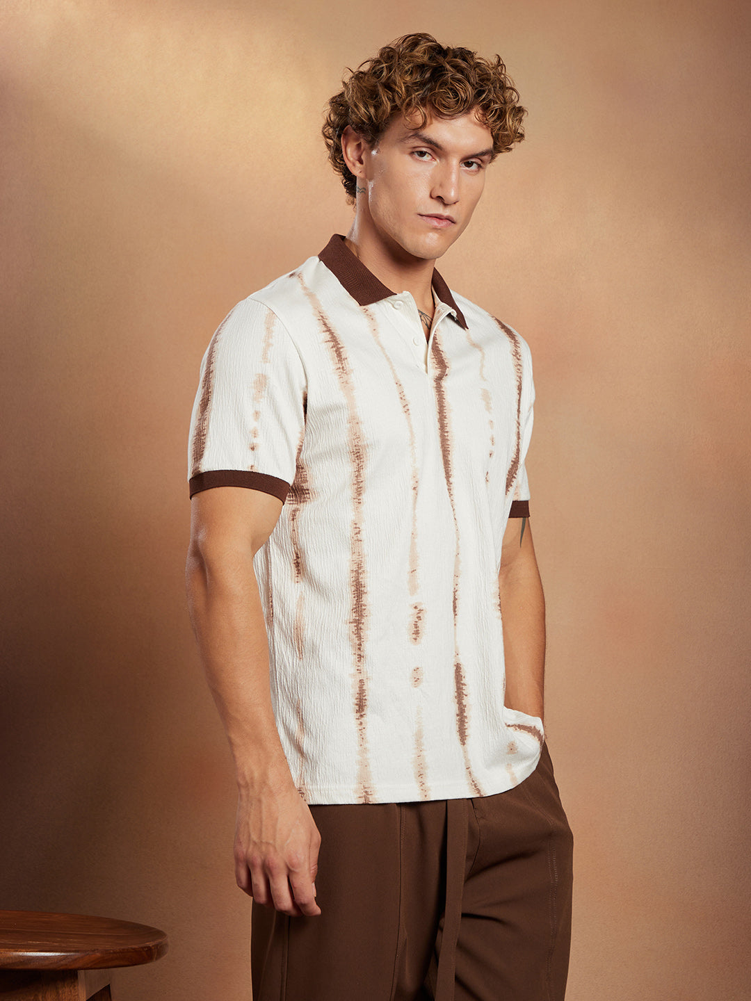 Tie-Dye Tactile Polo T-Shirt