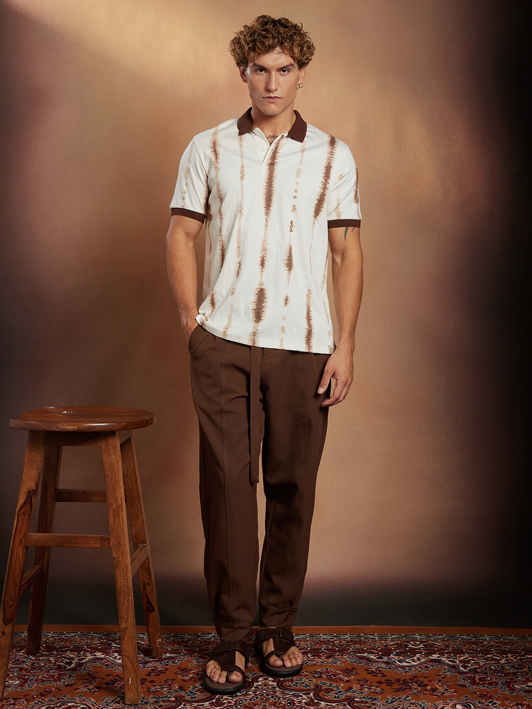 Tie-Dye Tactile Polo T-Shirt