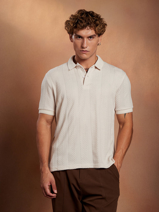 Bi-Panel Polo T-Shirt